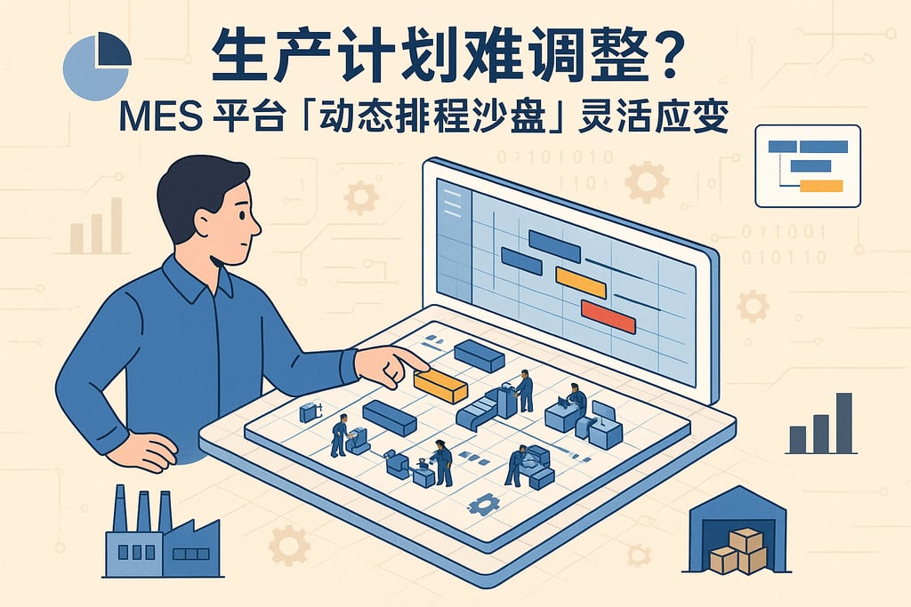 生产计划难调整？MES 平台「动态排程沙盘」灵活应变